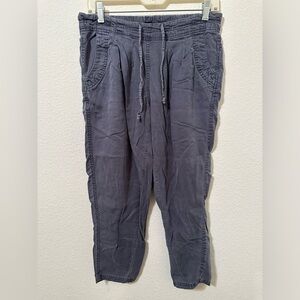 PRANA Drawstring Relaxed Lightweight Navy Cropped Active Pants GUC